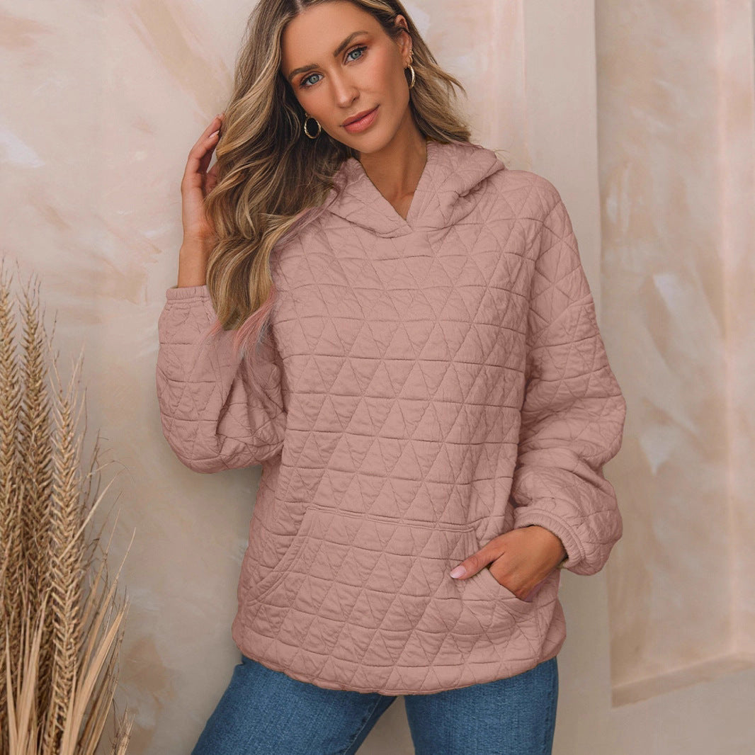 Women's Solid Color Hooded Sweater Regular Sleeve